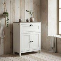 Wyld Haus Sunoli Antique White Grey Bathroom Cabinet Drawer Double Doors Shelves