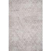 Kukoon Beige Grey Distressed Geometric Trellis Washable Living Room Area Rug | Size: 120 cm x 170 cm