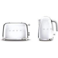 Smeg KLF03, TSF01 Kettle & 2 Slice Toaster Set in Grey