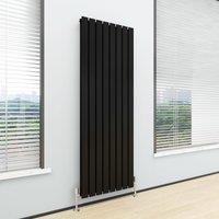MCC Direct Designer Flat Panel Double Radiator 1800x544mm Black | Size: 1800x544