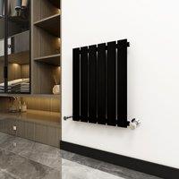 MCC Direct Designer Flat Panel Single Radiator 600x408mm Black | Size: 600x408