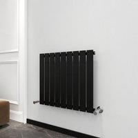 MCC Direct Designer Flat Panel Single Radiator 600x612 mm Black