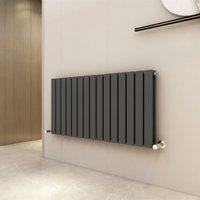 MCC Direct Designer Flat Panel Double Radiator 600x1020mm Anthracite in Grey | Size: 600x1020