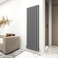 MCC Direct Designer Flat Panel Double Radiator 1600x408 Anthracite in Grey