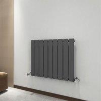 MCC Direct Designer Flat Panel Single Radiator 600x612mm Anthracite in Grey | Size: 600x612
