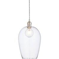 Netlighting Livorno Dome Pendant Hammered Glass in Grey