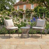 Rosewood & Stone Home Nunnington - 3 Piece Patio Set in Cream on Natural