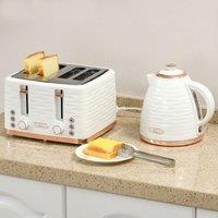HOMCOM Toaster with 4 Slot, 7 Browning Levels, 1600W in White