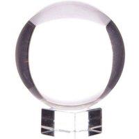 KDMD Crystal Ball on Stand 150mm High Quality Optical Glass Display in Clear