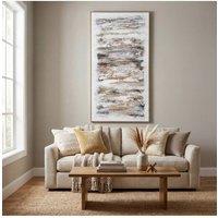 KDMD Ethereal Hand Painted Canvas Artwork in Frame in Brown