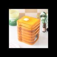 KDMD Toast Stack Ceramic Wax & Oil Warmer Tealight Burner in Orange
