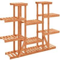 Berkfield Home Flower Stand 110x25x110.5 cm Solid Wood Fir in Brown