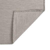 Berkfield Home Outdoor Flatweave Rug 100x200 cm Taupe | Size: Medium