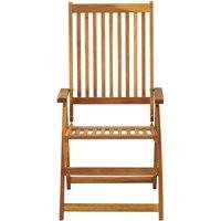 Berkfield Home Garden Reclining Chairs 3 pcs Solid Acacia Wood in Brown