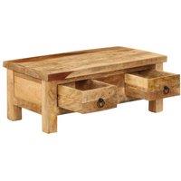 Berkfield Home Durable Coffee Table 90x45x35 cm Solid Mango Wood in Brown | Size: 90 x 45 x 35 cm