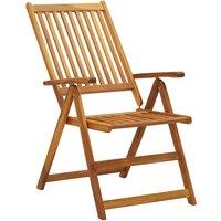 Berkfield Home Garden Reclining Chairs 3 pcs Solid Acacia Wood in Brown