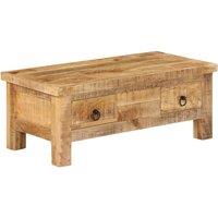 Berkfield Home Coffee Table 90x45x35 cm Solid Mango Wood in Brown | Size: 90 x 45 x 35 cm