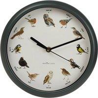 Havendro Bird Clock With Sounds Hanging Wall Clock With Hourly Sounds in Black