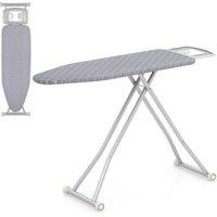 SPETLEK 120 x 38 cm Iron Board Ironing Board with Iron Rest in Grey | Size: 0.6m2