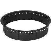 VOGREX 91cm Large Fire Pit Ring Liner Smokeless Steel Firepit in Black | Size: 10000mm x 520mm