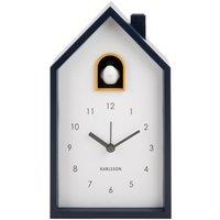 PRESENT TIME Karlsson Alarm Clock Modern Cuckoo - Dark Blue
