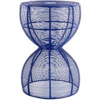 PRESENT TIME Leitmotiv Iron Side Table Cuerda Doble - Cobalt Blue