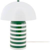 PRESENT TIME Leitmotiv Iron Table Lamp Rayado Retro - Retro Green/White in Green