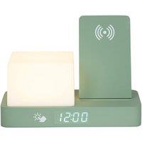 PRESENT TIME Karlsson Alarm Clock Retro W. Night LED - Jungle Green