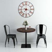 Berkfield Home Wall Clock Metal 58 cm Red