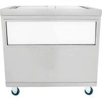 Monstershop Mobile Ice Cart - 800mm in Silver