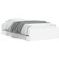 Berkfield Home Bed Frame with Drawers without Mattress White 90x190 cm Single