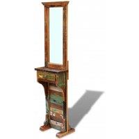 Berkfield Home Hall Mirror Solid Reclaimed Wood 47x23x180 cm | Size: 47 x 23 x 180 cm