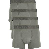 Haigman Men's Men's 4 Pack Bamboo Cotton Soft Stretch Boxer Trunks in Green | Size: Large