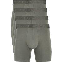 Haigman Men's Men's 4 Pack Bamboo Cotton Soft Stretch Longer Boxer Trunks in Green | Size: 2XL