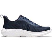 Clarks Women's Izza Knit Navy Trainers in Blue | Size: 3-Standard Fit