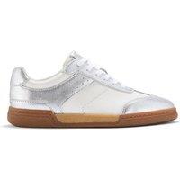 Clarks Women's Maseri Walk Metallic Combination Trainers in Silver | Size: 5-Standard Fit