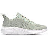 Clarks Women's Izza Knit Olive Knit Trainers in Green | Size: 4-Standard Fit
