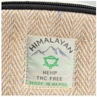 KDMD Women's Kathmandu Patchwork Dhaka Design Tote Bag Cotton Hemp 37x38cm in Beige | Size: 37x38 cm