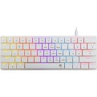Unknown Untitled White Shark GK-006211 NAGAMAKI Mechanical Keyboard White Red Switches