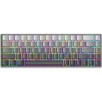 Unknown Untitled White Shark GK-007711 NUNCHAKU Mechanical Keyboard Grey | Red Switches