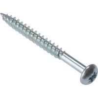 Forgefix General Purpose Pozi Screw Round Head Tt Zp 1In X 10 Box 200 in Silver
