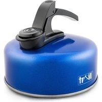 Trail Outdoor Leisure Whistling Stove Top Camping Kettle Lightweight Aluminium Fast Boil 1L in Blue