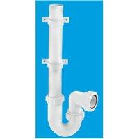 McAlpine WM3 75mm Water Seal Standpipe Trap with 1.5" Multifit Outlet in White