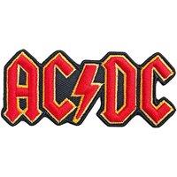 AC/DC Cut Out 3D Band Logo Woven Patch in Red