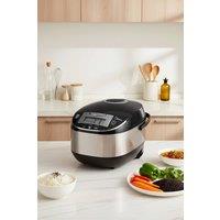 Living and Home Midea 5L 10-cup Rice Cooker 11 Functions with Steamer, 2 Spoons & Measuring Cup in Black