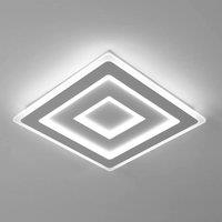 Pheashine Modern White Square LED Ceiling Light 52W 6500K 40x5cm Cool White | Size: 40x5 cm