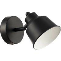 Happy Homewares Modern Wireless Rechargeable Dimmable Spot Wall Light Fitting in Black