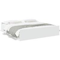 Berkfield Home Bed Frame with Drawers without Mattress White 180x200 cm Super King