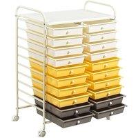 Kelvenix 20 Drawers Storage Trolley Mobile Rolling Utility Cart | Size: 0.6m2
