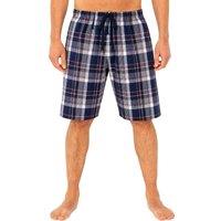 Just Essentials Men's Check Pyjama Shorts in Navy | Size: XL